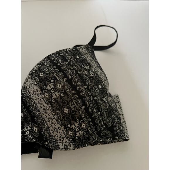 Tahari Women's Floral Print Full Coverage Push Up Bra Adjustable Straps Size 34B - Picture 3 of 7